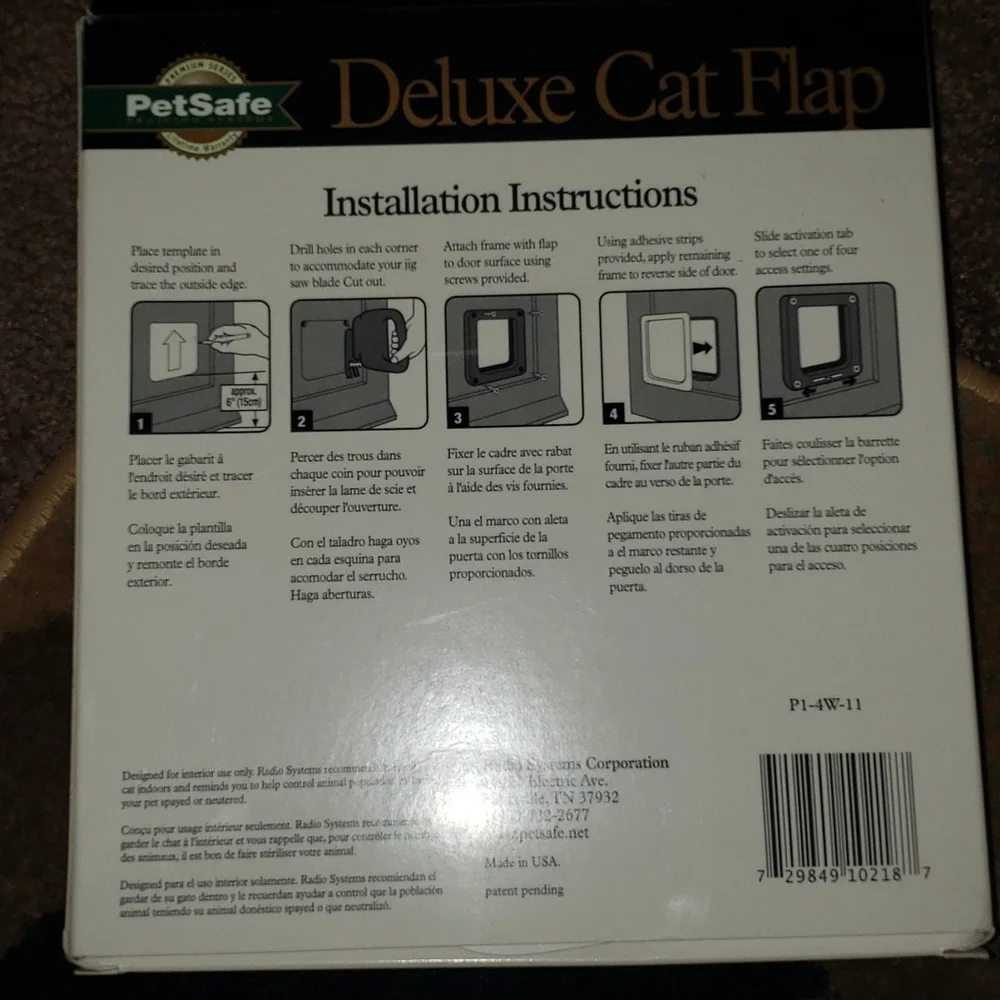 Cat door flap